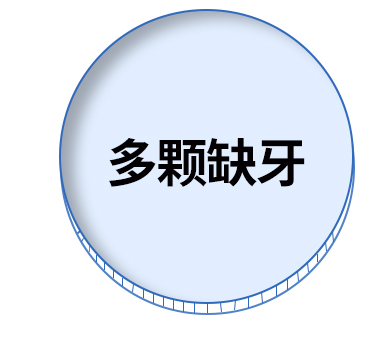 多颗缺失